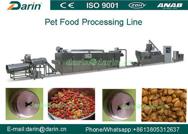 Paslanmaz Çelik Otomatik Pet Gıda Extruder Makinesi / Kuru Pet Gıda Makinası