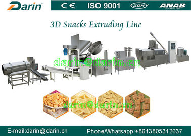 Puflanmış gıda ekstruder makinesi / kızartma aperitif gıda işleme hattı
