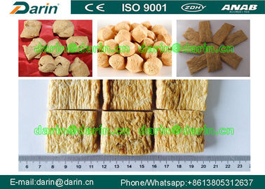 CE ISO9001 Standardı Tam yağlı soya ekstruder ekipmanları Üretim Hattı