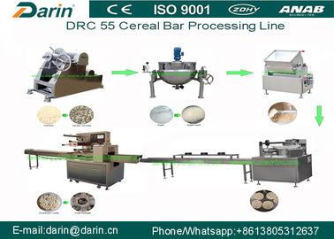 Çeşitli Boyut ve Şekilli Pudra Atıştırmalık Makineleri DRC-55 tahıl Bar Şekillendirme Makinesi / makinası