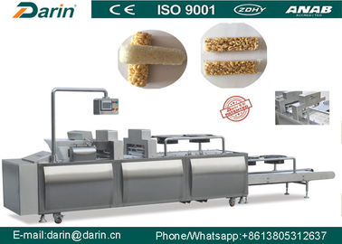 Gıda sınıfı Şişirilmiş Pirinç Tahıl Bar Yapma Makinesi Saatte 100 ~ 200kg