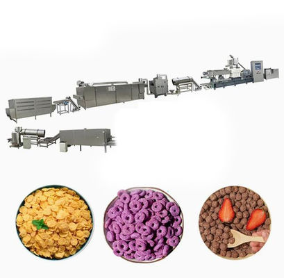 Kelloggs Corn Flakes İşleme Hattı / 1 yıl garantili pirinç gevreği makinası
