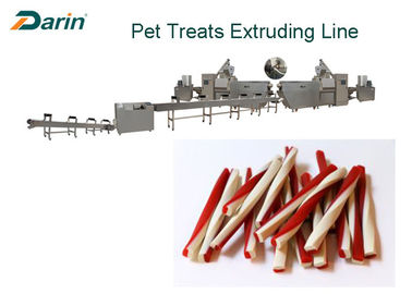 Sığır Doğal Sticks Köpek Gıda Yapma Makinesi Diş Davranır Ürün Tek Vidalı Ekstruder Hattı