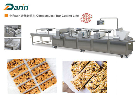 Paslanmaz Çelik Tahıl bar makinesi Üretim Hattı / Snack Flat Bar DRC-75 Tipi