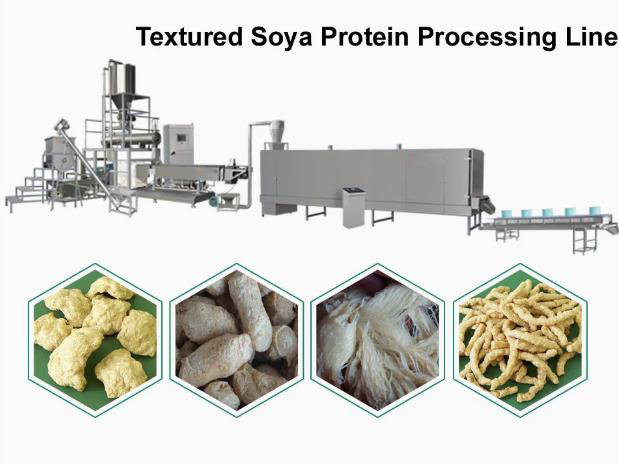 Gevşek doku Soya Extruder Makinesi, mısır puf makinesi