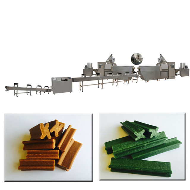 Pet Çiğneme Sakızı Makinesi / köpek Çiğneme Snack Pet Gıda Üretim Hattı