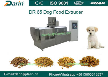 DR65 Otomatik Paslanmaz Çelik Köpek Ekstrüzyon Makinesi / Kuru Pet Gıda İşleme Hattı