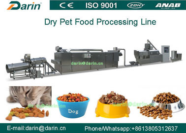 Kuru yöntem Evcil köpek gıda üretim hattı makinesi yapma