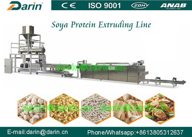 Sebze Proteini Gıda Üretim Hattı Makine / Fiber soya nuggets extruder