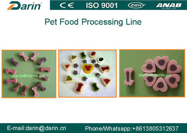 Sürekli ve otomatik Dog Food Extruder Diş Bakımı Pet Çiğneme Oyuncak Yapma Makinesi