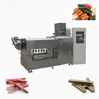 Köpek Atıştırmalıkları Köpek Maması Üretim Hattı Simens CE Belgeli PLC ve Dokunmatik Ekran