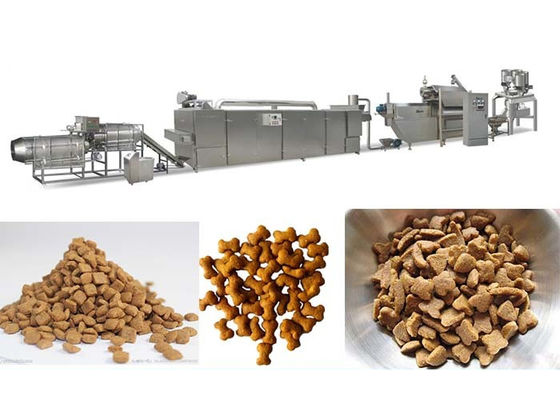 Evcil Hayvan Yemi Ekstrüder Balık Yemi Üretim Hattı 5300 x 1100 x 2300mm