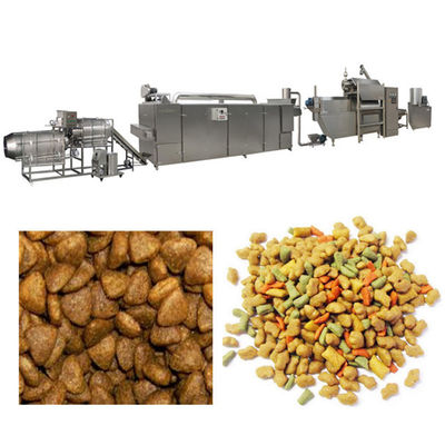 Yüzen Balık Beslenmesi Köpek Evcil hayvan beslenmesi ekstrüder üreticileri 250kg/H İngilizce Kılavuz CE & ISO Sertifikası