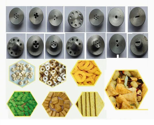 Mısır Puf Atıştırmalık Ekstrüder Makinesi 304 Paslanmaz Çelik CE Sertifikalı