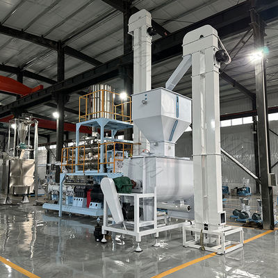 Evcil Köpek Balık Atıştırmalık Üretim Hattı için Çift Vidalı Ekstrüder Makinesi