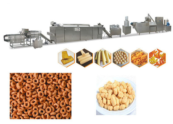 70kw 3 Faz 150kg / H Paslanmaz Çelik Puf Snack Makinesi