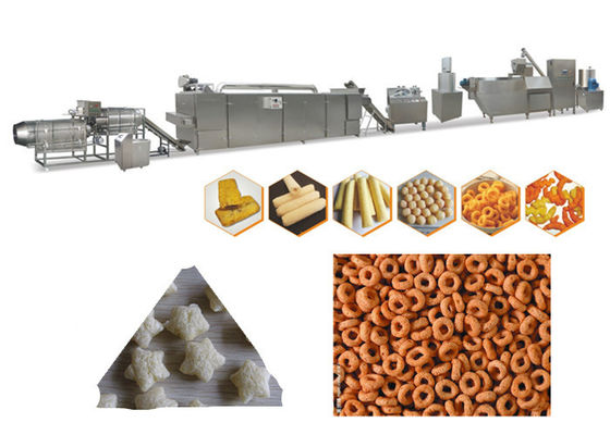 70kw 3 Faz 150kg / H Paslanmaz Çelik Puf Snack Makinesi