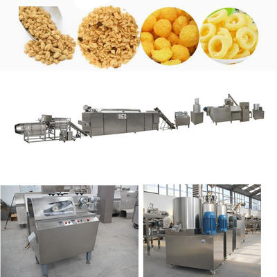 Top Tüp Çubuk Yüzük için Otomatik Puff Snacks İşleme Hattı