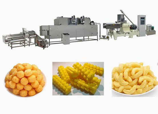 Tahıllar Mısır Snack Gıda İşleme Makinesi 250kg / H
