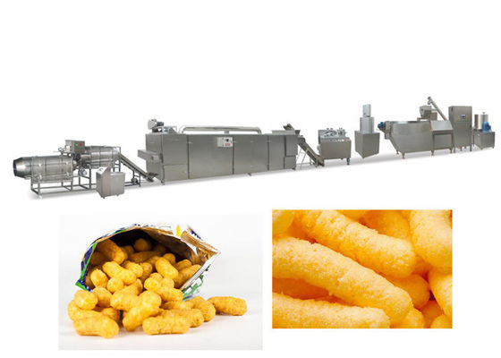 Tahıllar Mısır Snack Gıda İşleme Makinesi 250kg / H