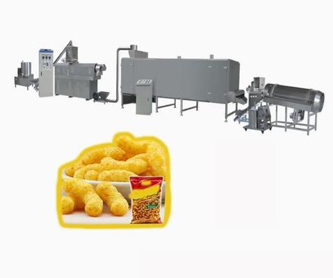 Eğlence Snack Mısır Puf Ekstruder Makinesi İşleme Hattı 150kg / h