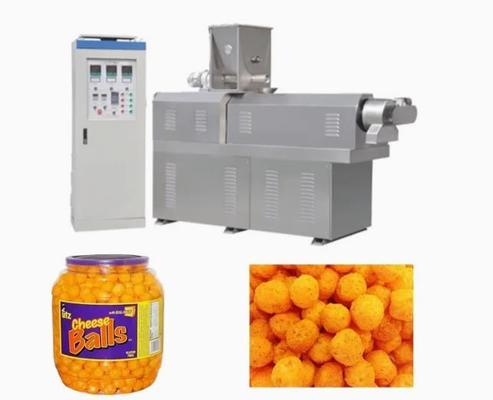 Eğlence Snack Mısır Puf Ekstruder Makinesi İşleme Hattı 150kg / h