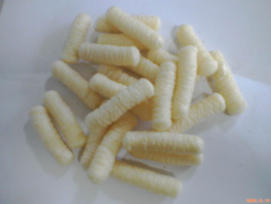 Çıtır Mısır Puf Snack Makinesi İkiz Vidalı Soya Pirinç Ekstruder Paslanmaz Çelik Malzemeler
