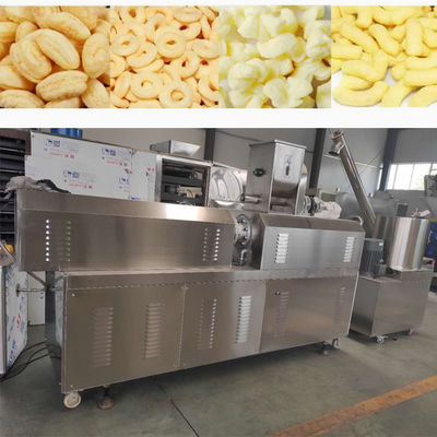 CE Belgelendirme Mısır Peynir Topu Puff Snack Maker Makinesi İkiz vidalı ekstruder