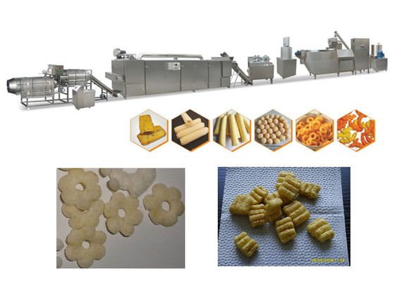 Dayanıklı Puf Snack Makinesi, Gıda CE Puf Snacks Hattı CE Geçti Yapma