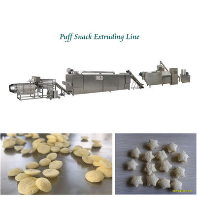 Dayanıklı Puf Snack Makinesi Gıda Ekstruder Peynir Topu / Mısır Puf Aperatifleri Yapımı