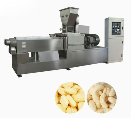 Buğday, pirinç için Snack Corn Puff Extruder Makinesi / kabarık tahıl makinesi