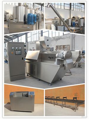 Siemens Motor Pet Tedavi Köpek Çiğneme Aperatif Ekstruder Makinesi Paslanmaz Çelik