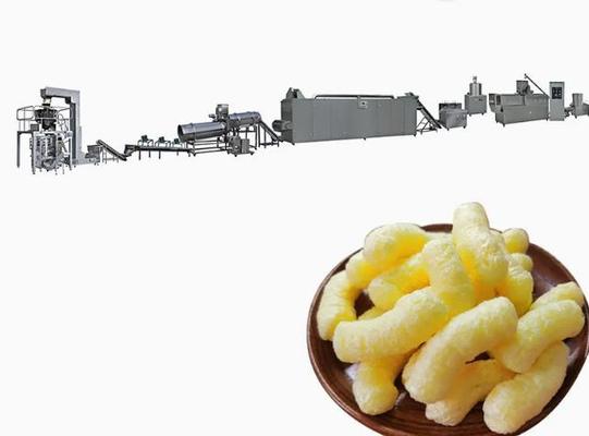Düşük yakıt tüketimi Snacks Food Puff Extruder Makinesi / puf maker makinesi