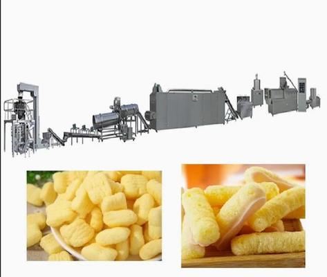 Düşük yakıt tüketimi Snacks Food Puff Extruder Makinesi / puf maker makinesi