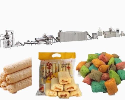Yulaf Buğday Pilav Ekstrüzyon Makinesi Paketleme Makinası ile donatılmıştır