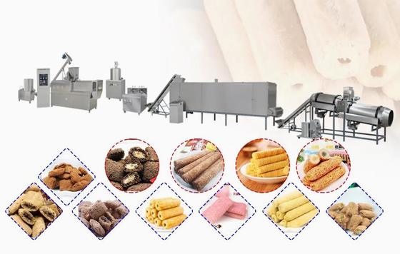 SS304 Mısır Çipleri Yapma Makinesi / Puff Ekstrüder Makinesi 2150 * 1500 * 2300