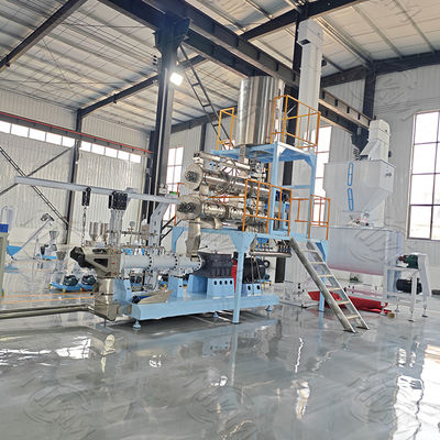 Alman Motor Kuru Pet Balık Gıda Ekstrüzyon Makinesi / CE Onaylı İşleme Hattı