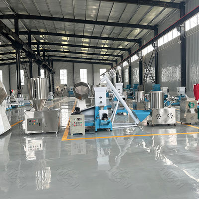 5300 x 1100 x 2300mm CE belgeli Köpek Besleme Kurutucu / Pet Gıda Ekstrüzyon Makinesi