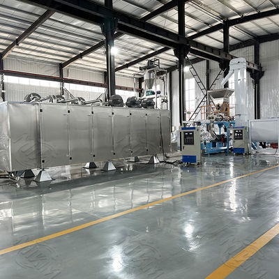 Yüksek Kapasiteli Kuru Evcil Hayvan Maması Üretim Hattı Paslanmaz Çelik Çift Vidalı 200kw 1000kg/Saat