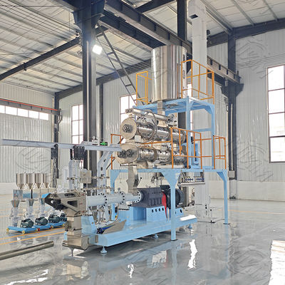 Otomatik Paslanmaz Çelik Pet Kedi / Balık Yemi Pelet Üretim Hattı