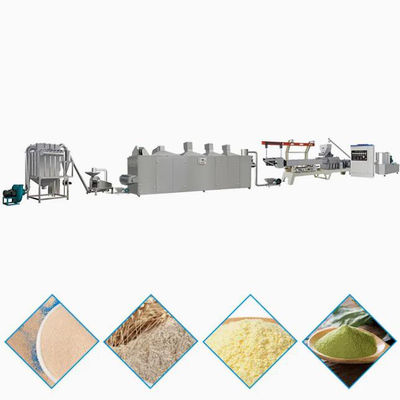 Ekstrüzyon öncesi jelatinleştirilmiş Bebek Yemi Ekstrüder Makinesi Besin Tozu için