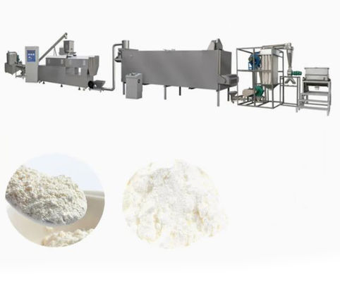 Çift vidalı ekstrüzyon besleme tozları Gıda Ekstrüzyon Makinesi 200-250 kg / s