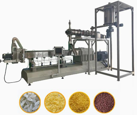 Gıda Ekstrüder Makinesi / Komple Oto Suni Besleyici Pirinç Üretim Hattı