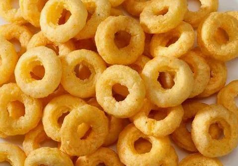 Özel 3D Pelet atıştırmalık yiyecek yapma makinesi 200-260kg/S Üçgen Yuvarlak Tüp Soğan Halkası