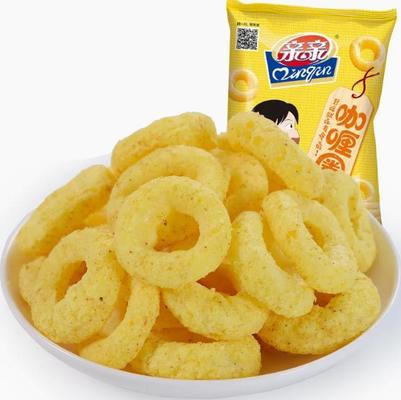 Çıtır kızarmış pirinç kabuğu 3d atıştırmalık yemek makinesi / üretim hattı