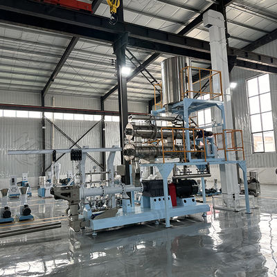 Hayvan Yemi İçecekleri için büyük kapasiteli pellet balık yemi ekstruder makinesi