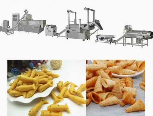 Tri - D Pellet Gıda Atıştırmalık Ekstrüzyon Makinesi, Kızartıcı Gıda İşleme Makineleri