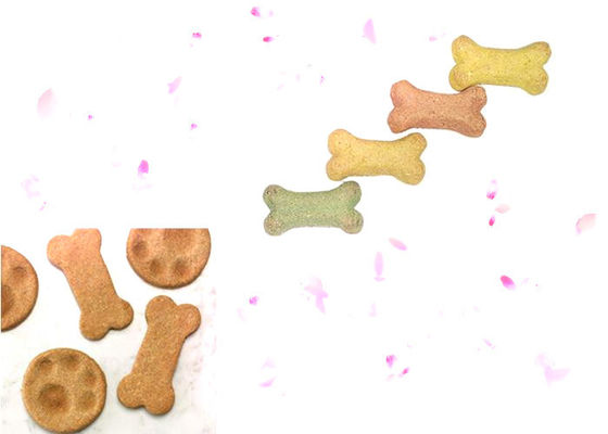 Paslanmaz Çelikten Yapılmış SUS304 Otomatik Pet Köpek Bisküvi Yapma Makinesi