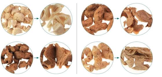 Kahvaltı hububat Soya Extruder Makinesi 120kg / h, 500kg / h, 1ton / h