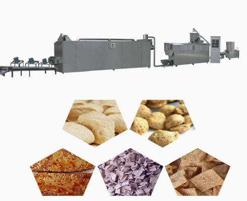Soya dokulu protein Soya Extruder Makinesi, mısır gevreği makineleri